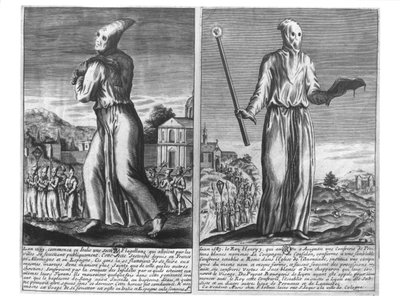 A Flagellant Master Leads his Band of Followers through a City, from 